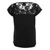 Urban Classics - Top Lace Damen TShirt - Schwarz Product image
